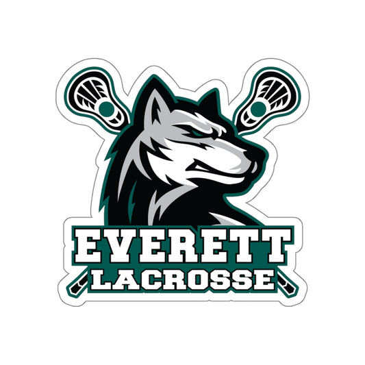 Everett Lacrosse Die Cut Stickers