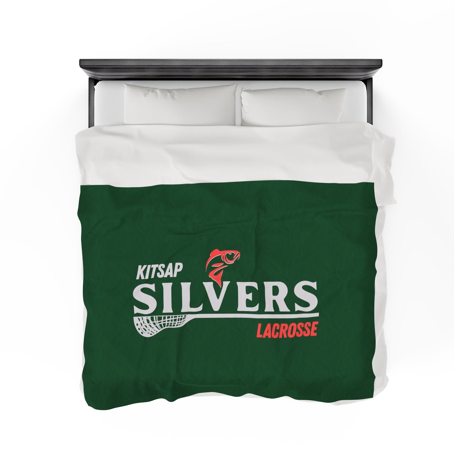 Kitsap Lacrosse Velveteen Plush Blanket