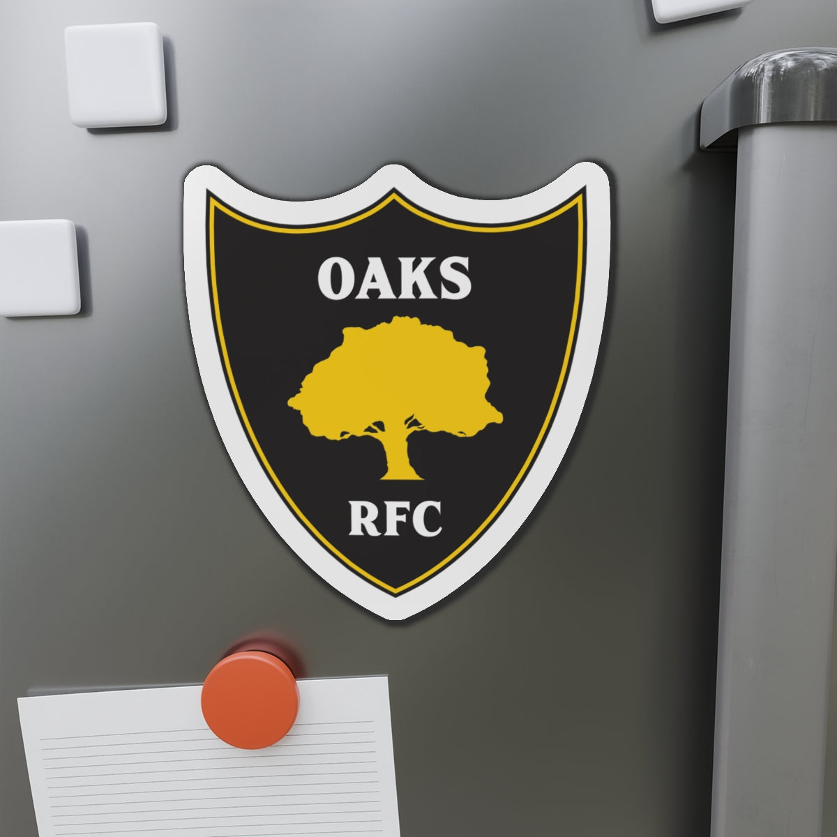 Oaks Rugby Die-Cut Magnet