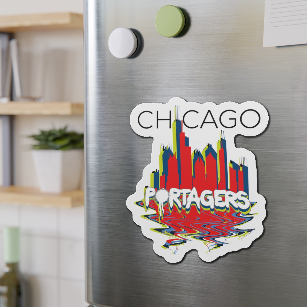 Chicago Portagers Die-Cut Magnet