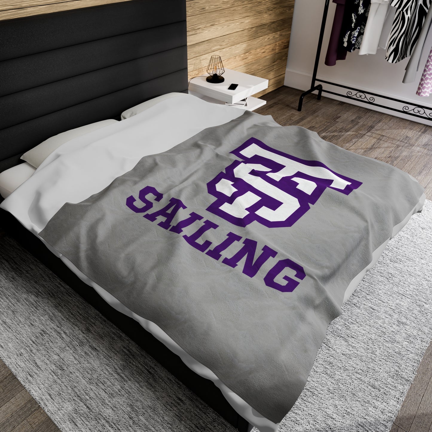 UST Sailing Velveteen Plush Blanket (60" x 80")