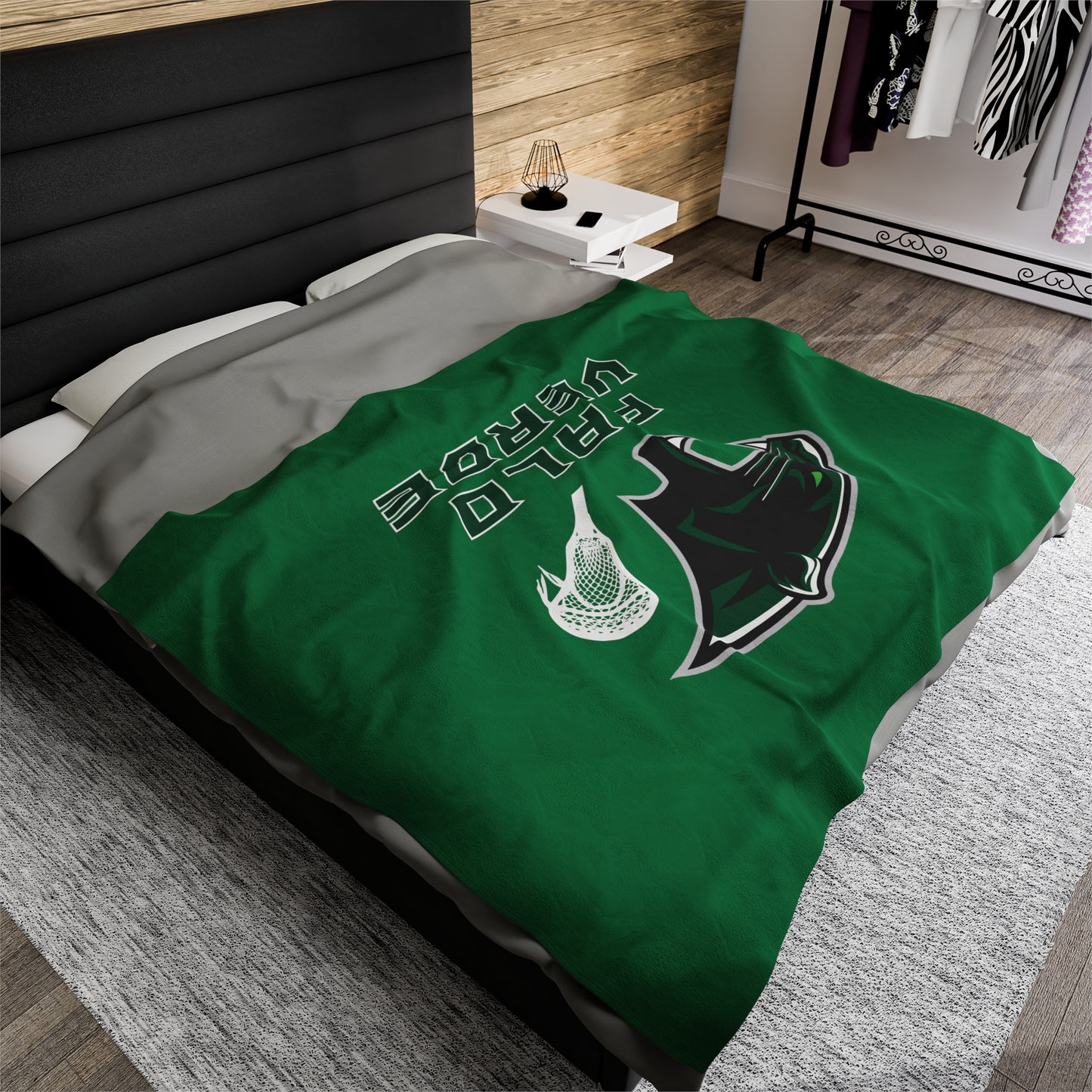 Palo Verde Lacrosse Velveteen Plush Blanket (60" x 80")