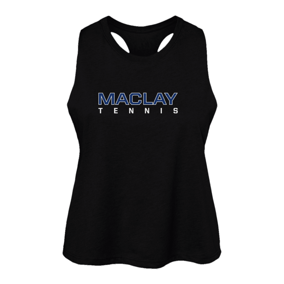 Women's Maclay Tennis Bella + Canvas Racerback Crop Tank