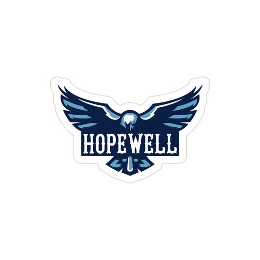 Hopewell Hawks Transparent Die-Cut Outdoor Sticker