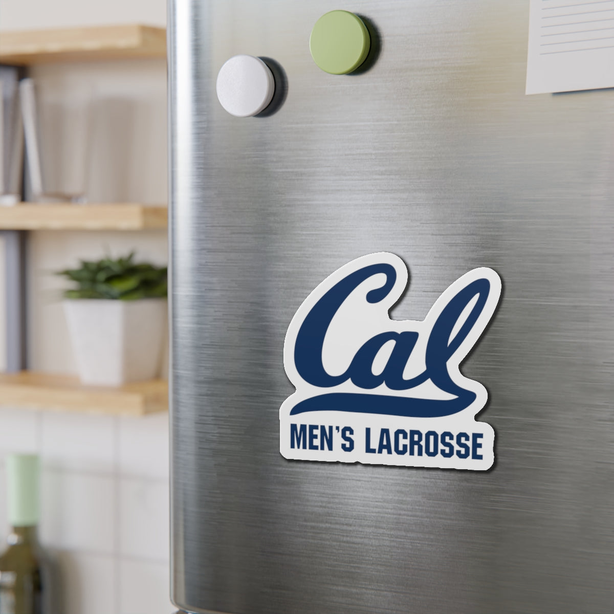 Cal Men's Lacrosse Die Cut Magnet