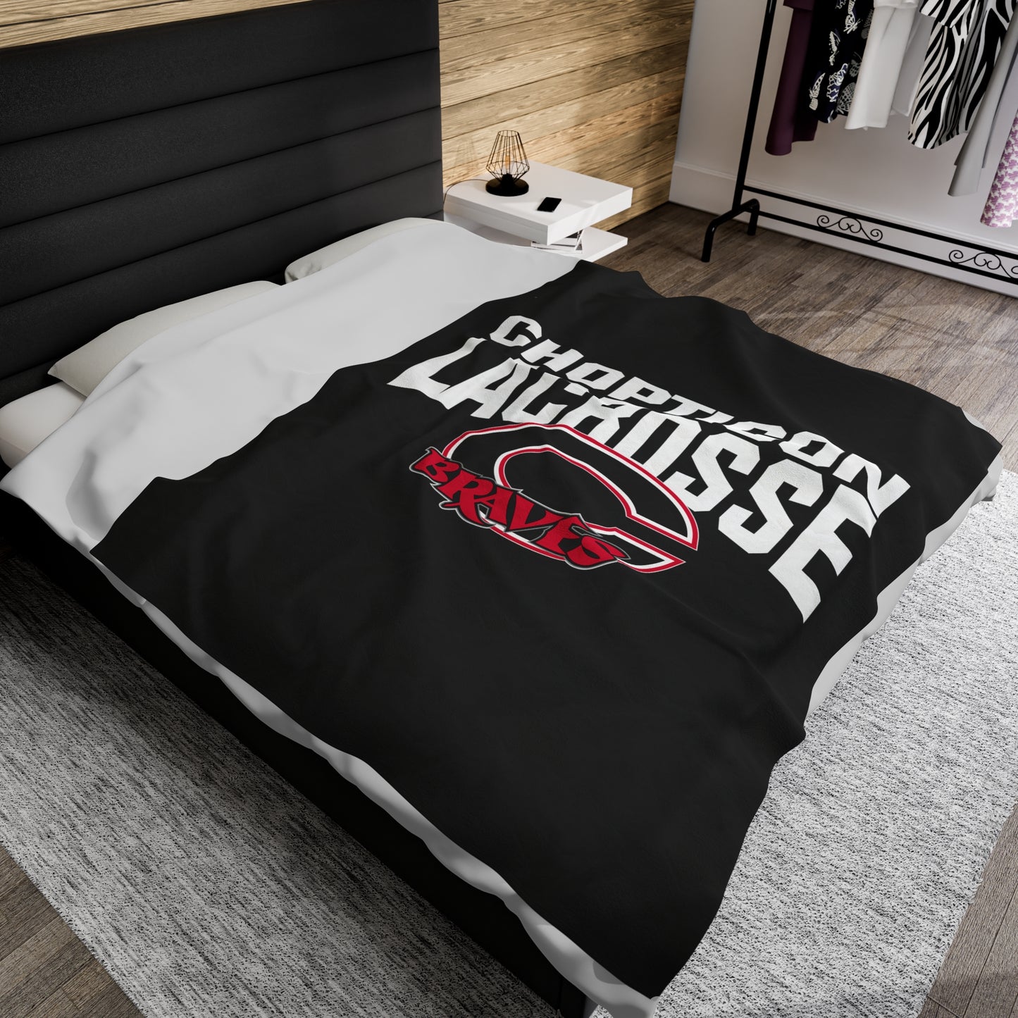 Chopticon Lacrosse Velveteen Plush Blanket