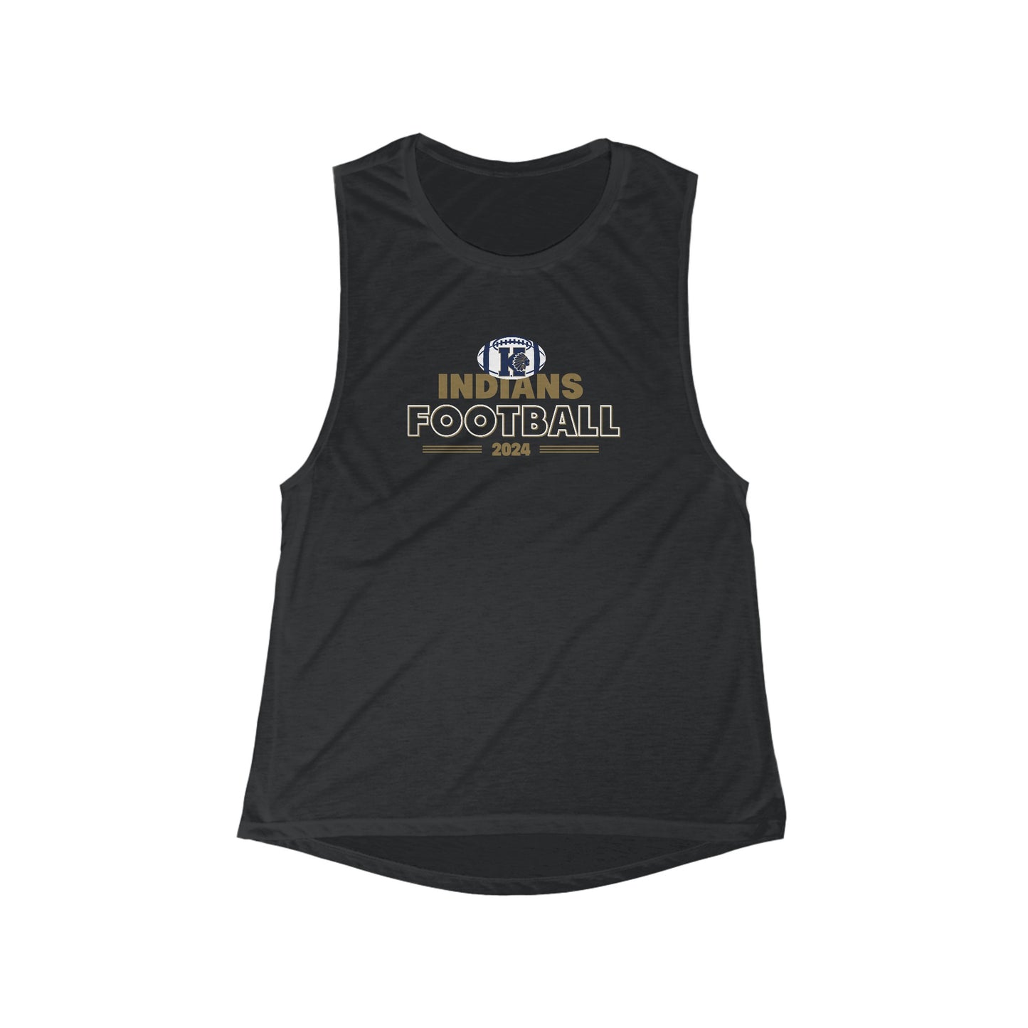 Women's Keller Football Flowy Scoop Muscle Tank