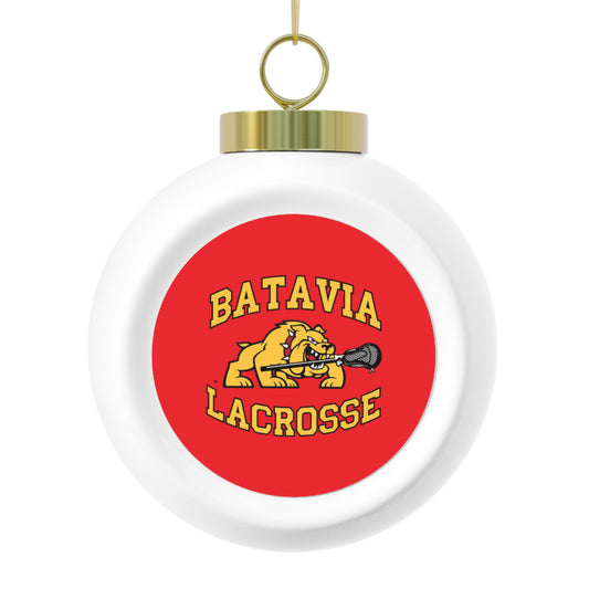 Batavia Lacrosse Christmas Ball Ornament