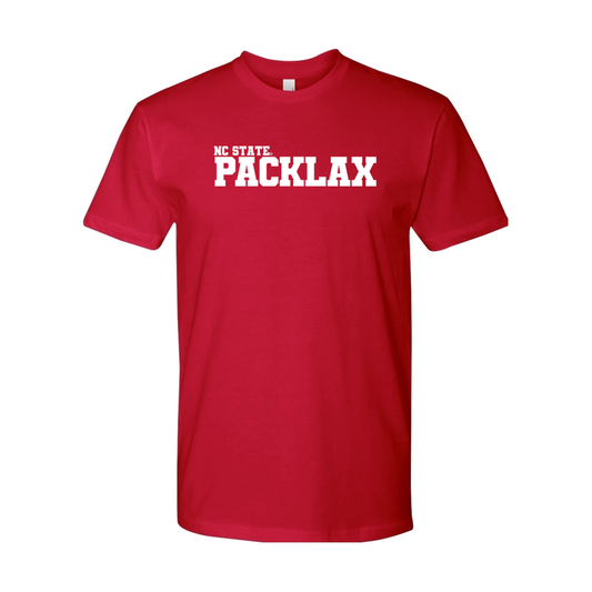 NC State PackLax Next Level Tee - Red - White Logo