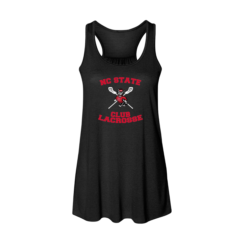NC State Club Lacrosse Bella Canvas Tank - Black