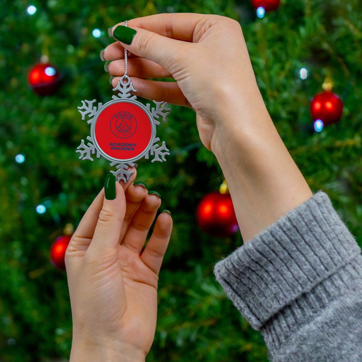 PSG Academy Phoenix Pewter Snowflake Ornament