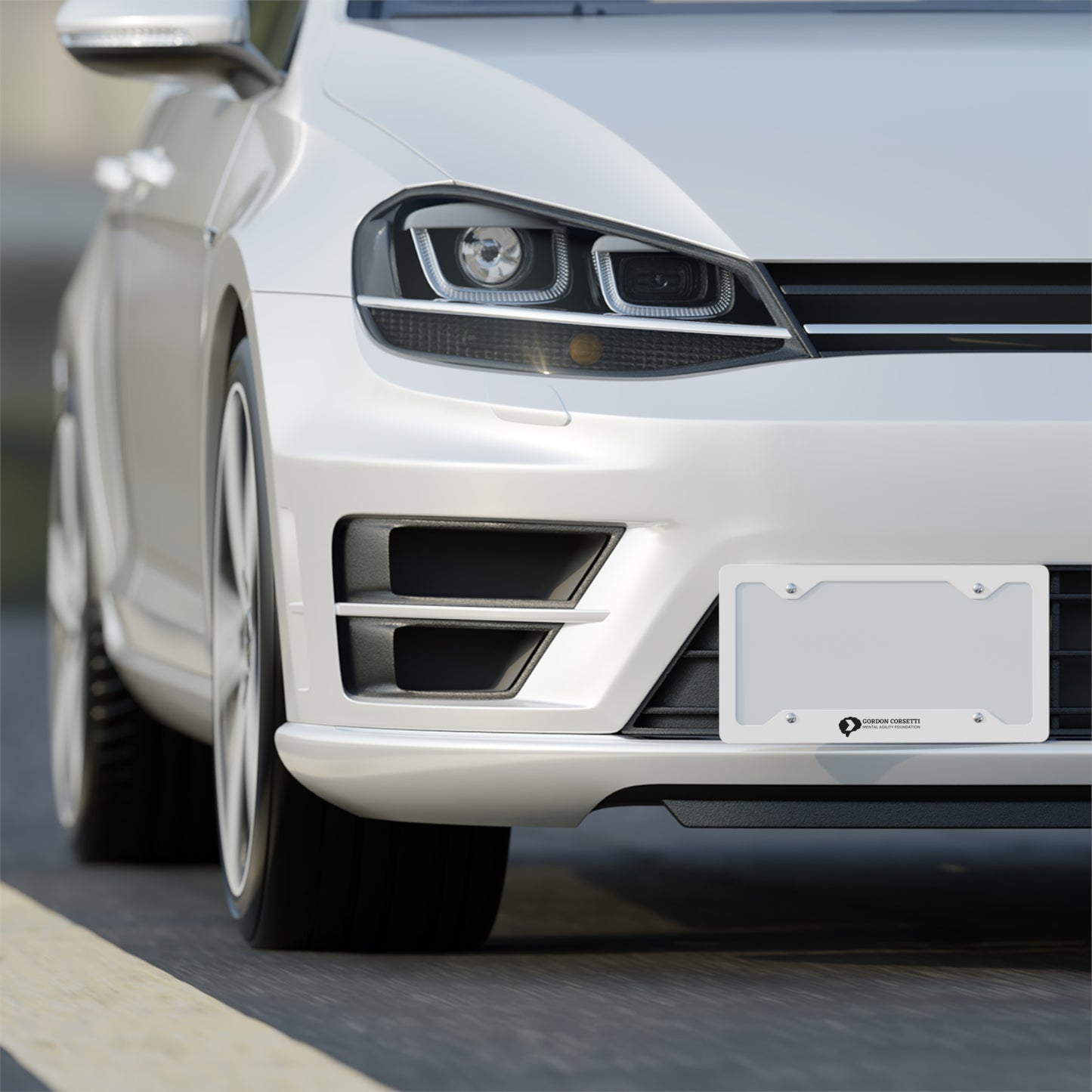 Mental Agility Metal License Plate Frame