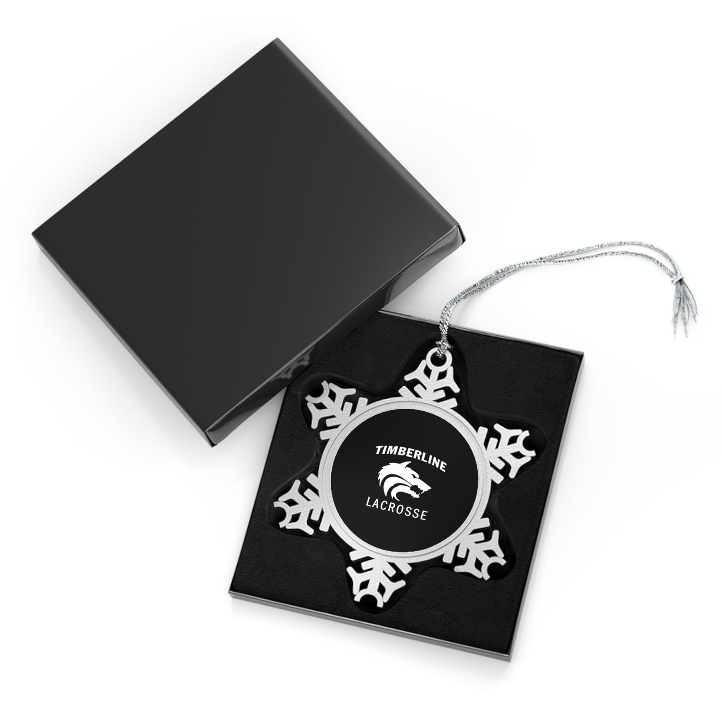Timberline Lacrosse Pewter Snowflake Ornament