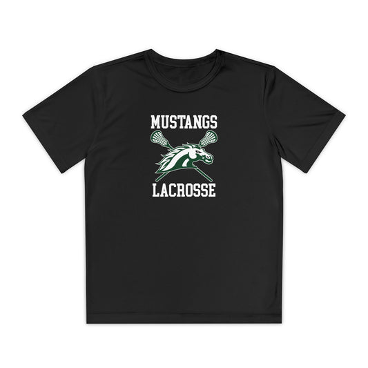 Youth Mustangs Lacrosse Sport-Tek Performance T-Shirt