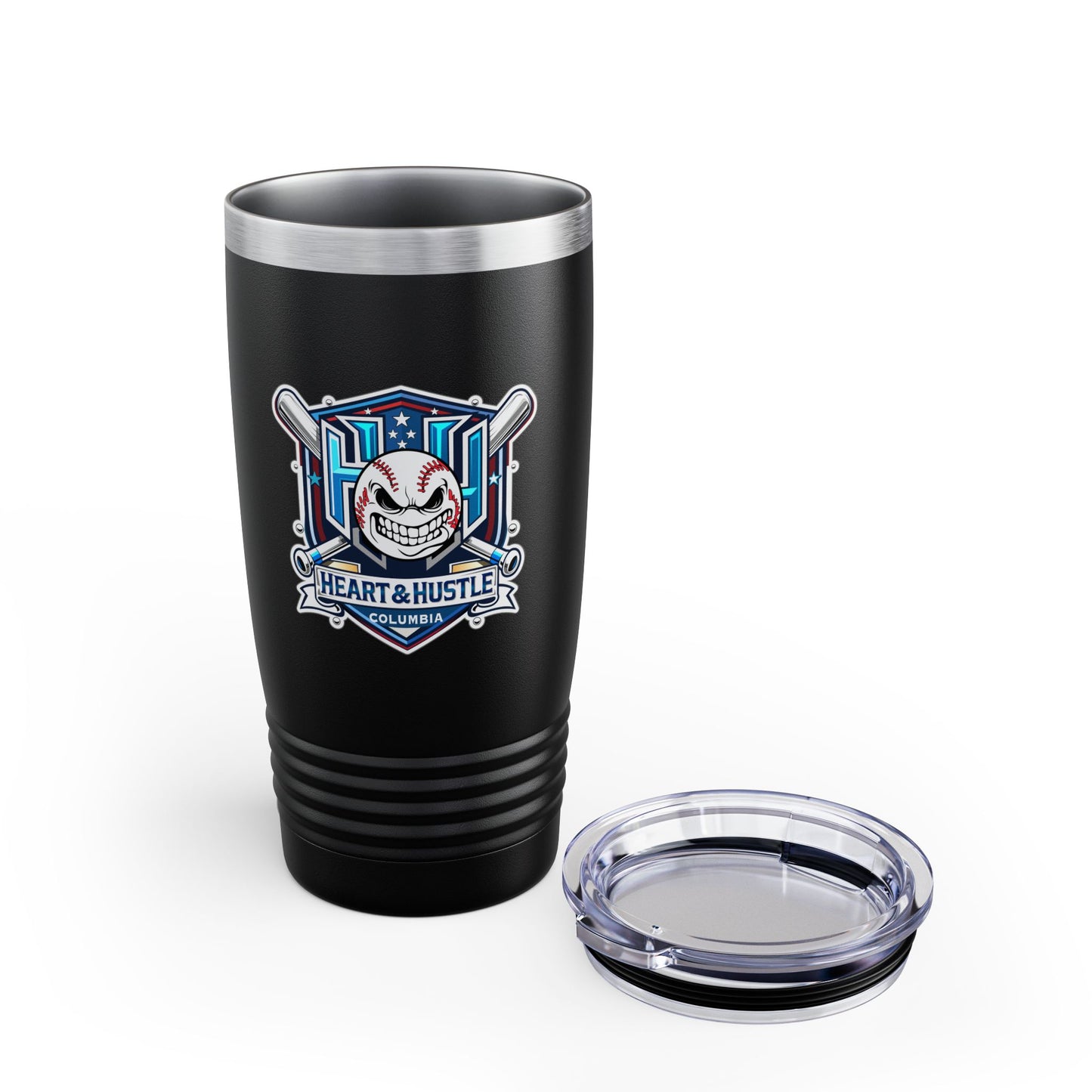 Heart and Hustle Baseball Ringneck Tumbler (20oz)