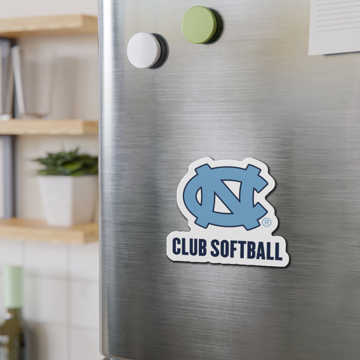 UNC Club Softball Die Cut Magnet