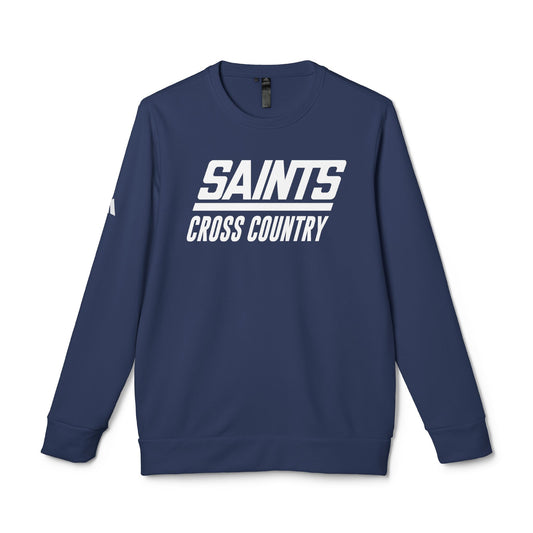 Adult Saints Cross Country Adidas Fleece Crewneck Sweatshirt