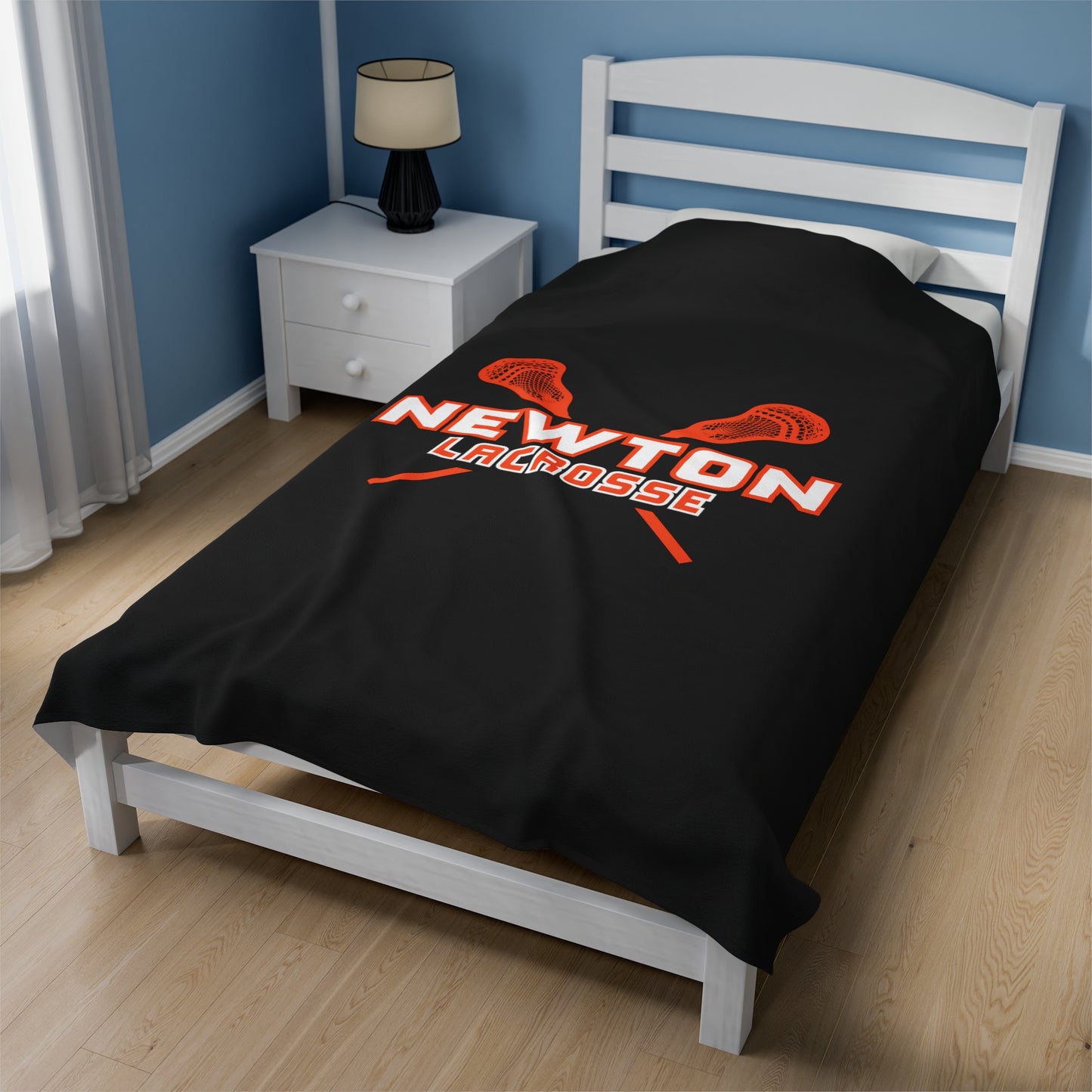 Newton Lacrosse Velveteen Plush Blanket (60" x 80")