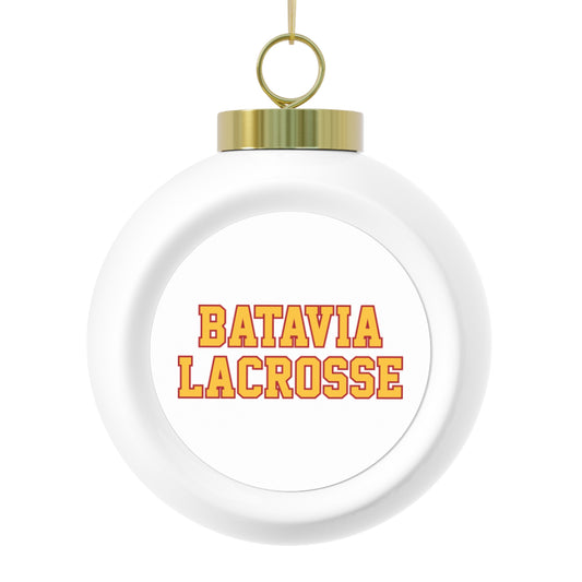 Batavia Lacrosse Christmas Ball Ornament