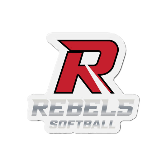 Rebels Softball Die-Cut Magnet