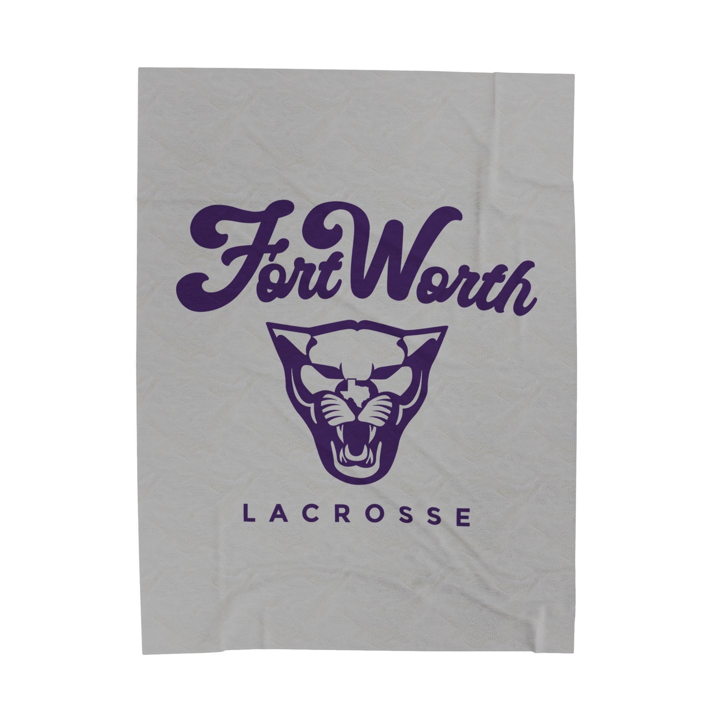 Fort Worth Lacrosse Velveteen Plush Blanket