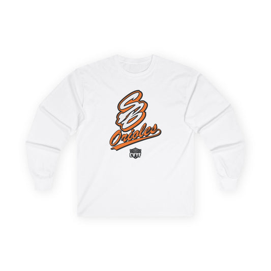 Adult Orioles Gildan Ultra Cotton Long Sleeve