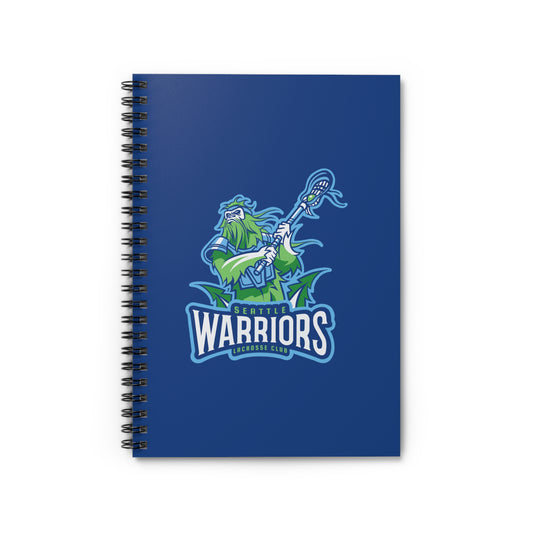 Seattle Warriors Lacrosse Spiral Notebook - Ruled Line (8" x 6")