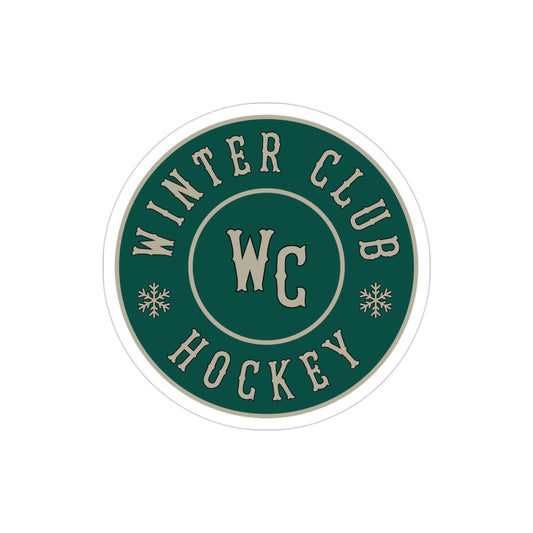 Winter Club Transparent Outdoor Sticker
