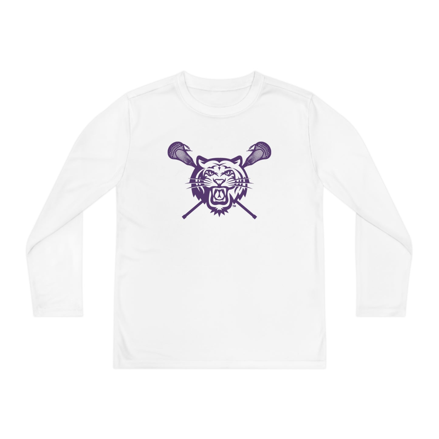 Youth Tiger Lax Sport-Tek Performance Long Sleeve