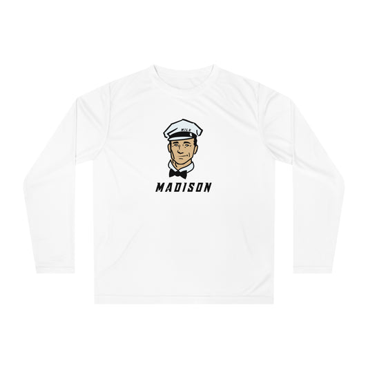 Adult Madison Milkmen Team 365 Performance Long Sleeve Shirt