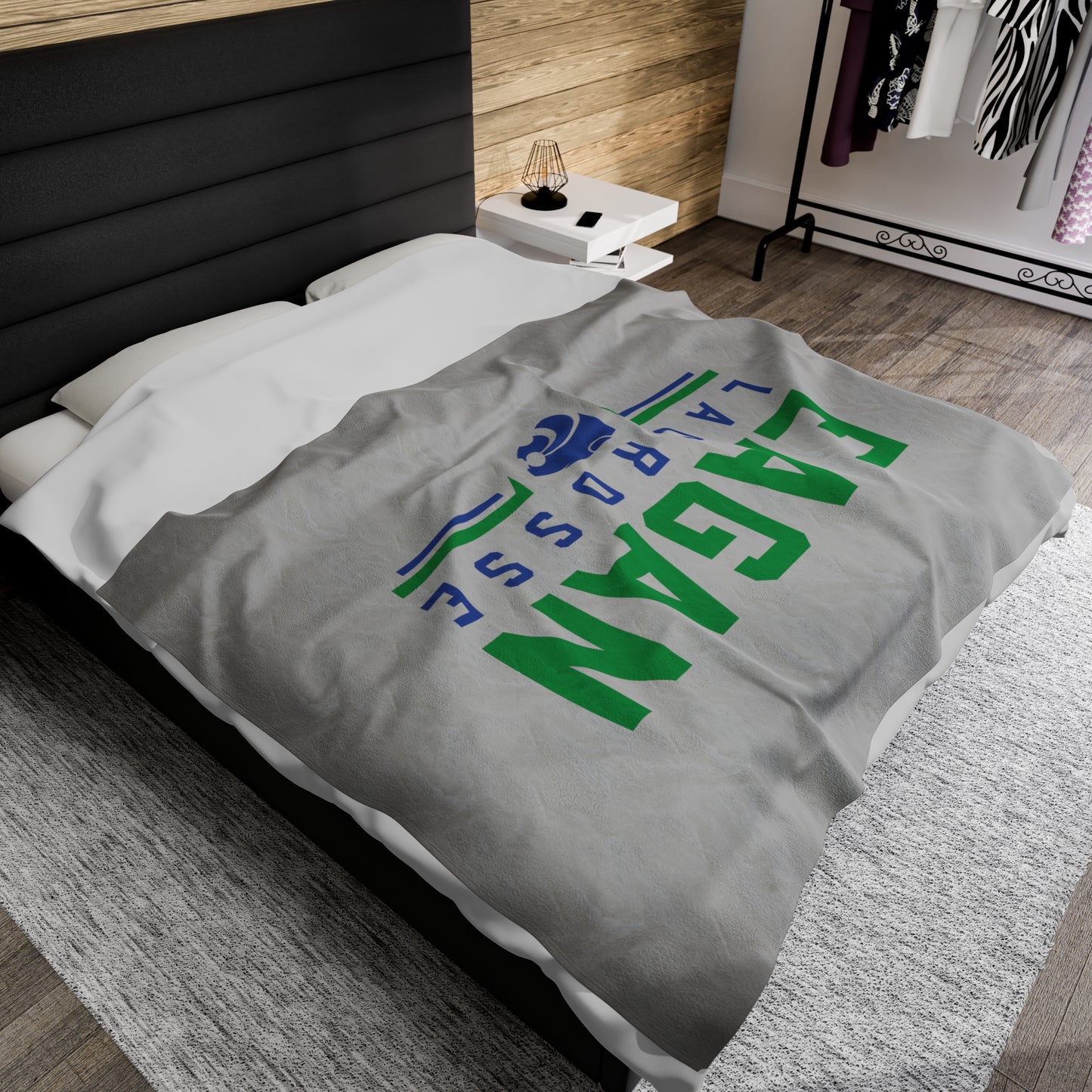 Eagan Boys Lacrosse Velveteen Plush Blanket (60" x 80")