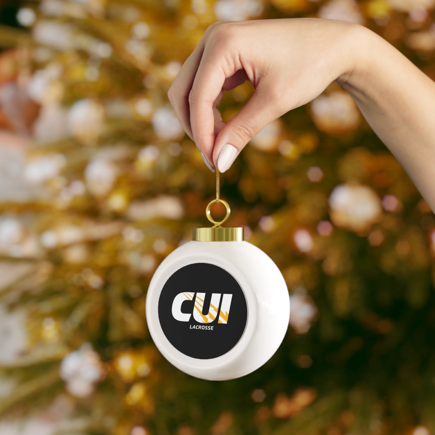 CUI Lacrosse Christmas Ball Ornament