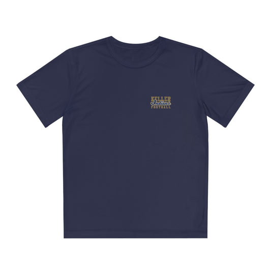 Youth Keller Football Sport-Tek Performance Tee