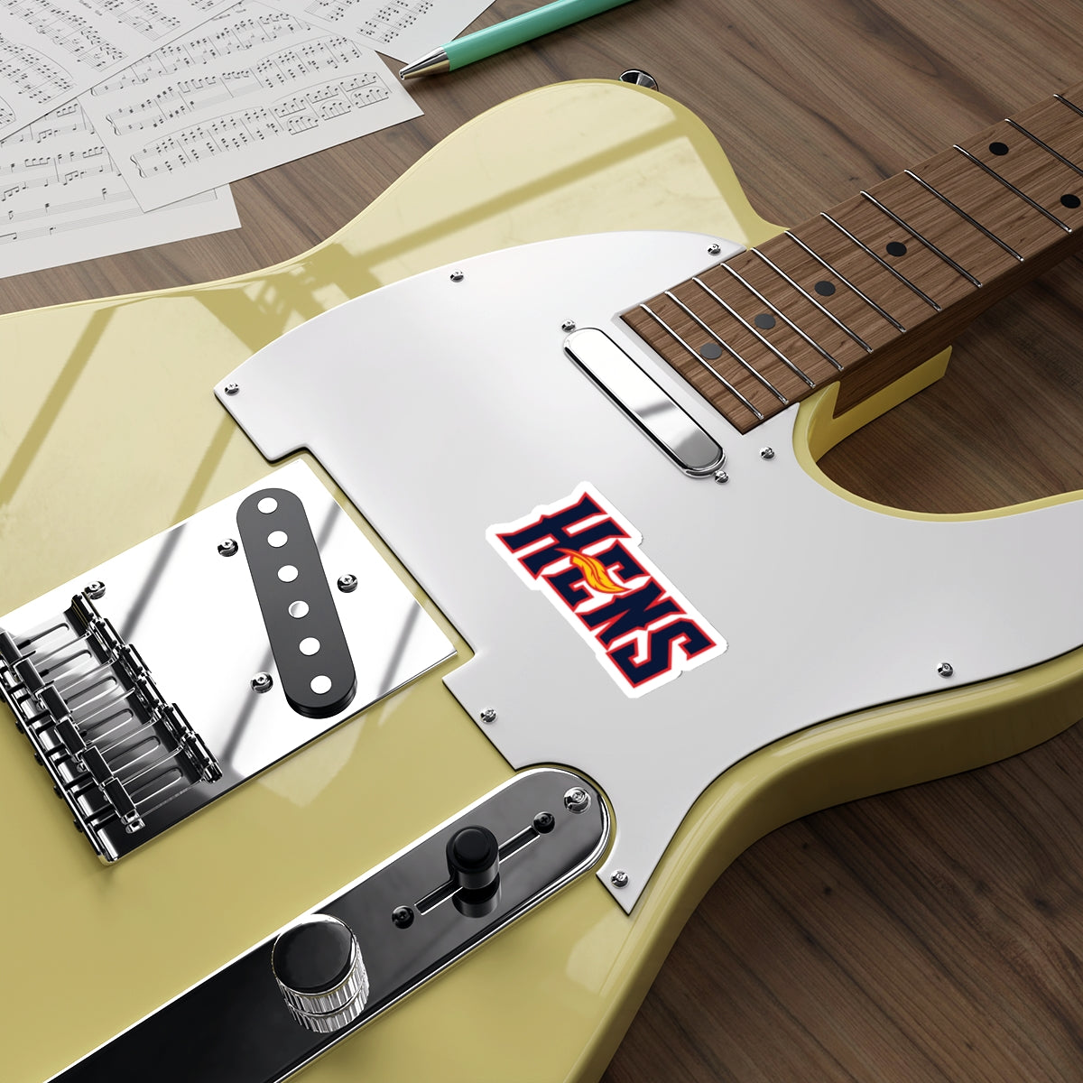 Mudhens Baseball Die Cut Stickers