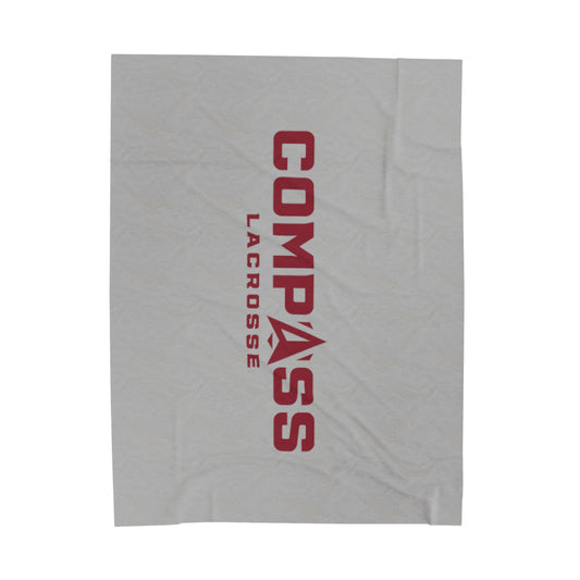 Compass Lacrosse Velveteen Plush Blanket (60" x 80")
