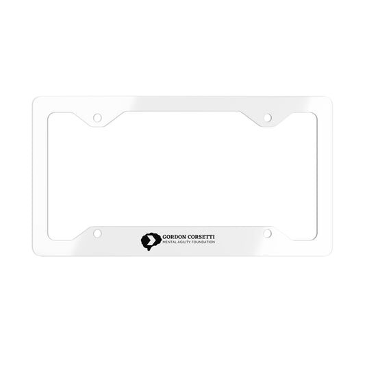 Mental Agility Metal License Plate Frame