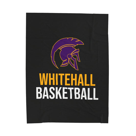 Whitehall Basketball Velveteen Plush Blanket (60" x 80")