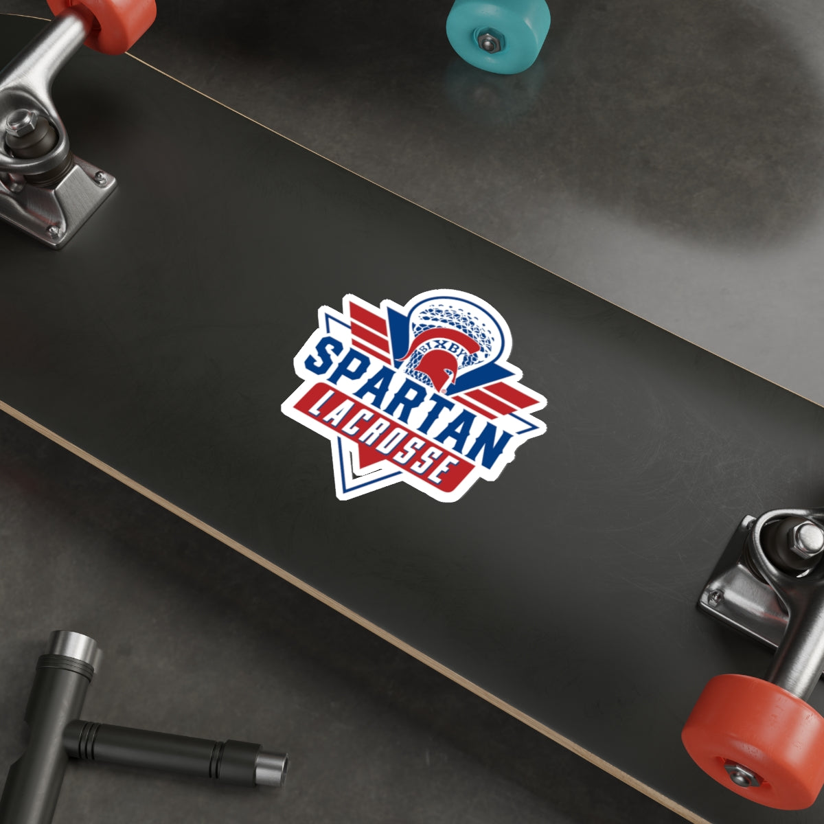 Bixby Spartan Lacrosse Die Cut Stickers