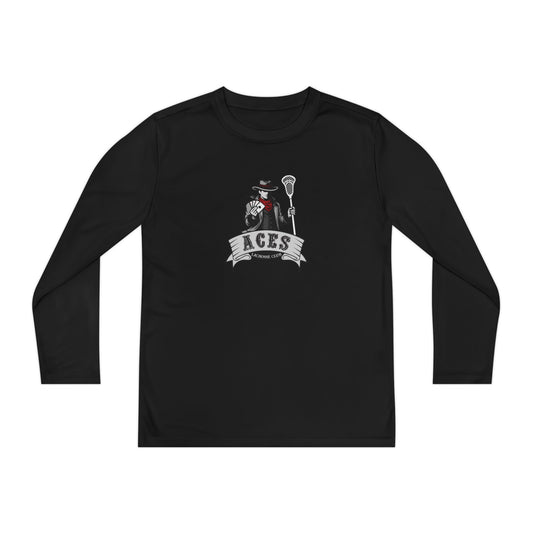Youth Aces Lacrosse Sport-Tek Performance Long Sleeve