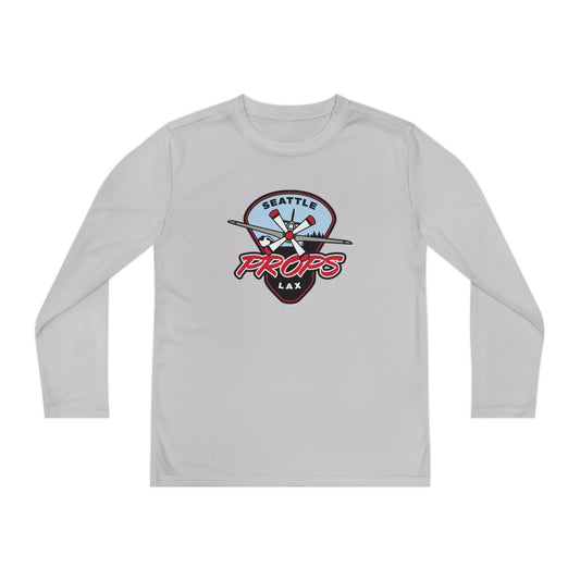 Youth Seattle Props Lacrosse Sport-Tek Performance Long Sleeve