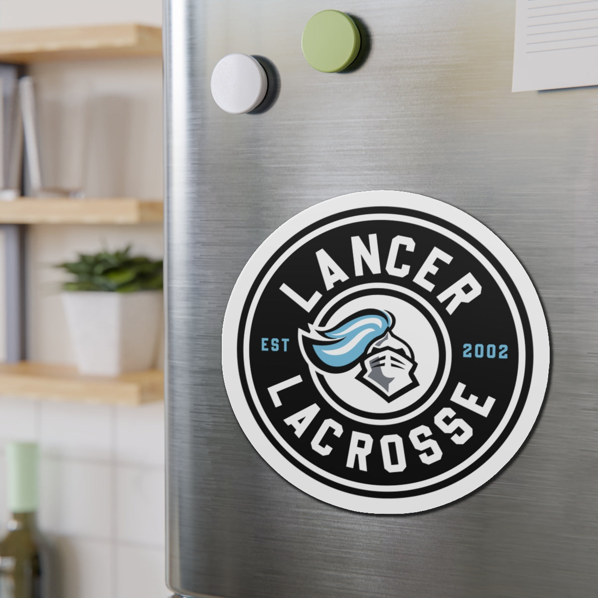Lancer Lacrosse Car Magnet