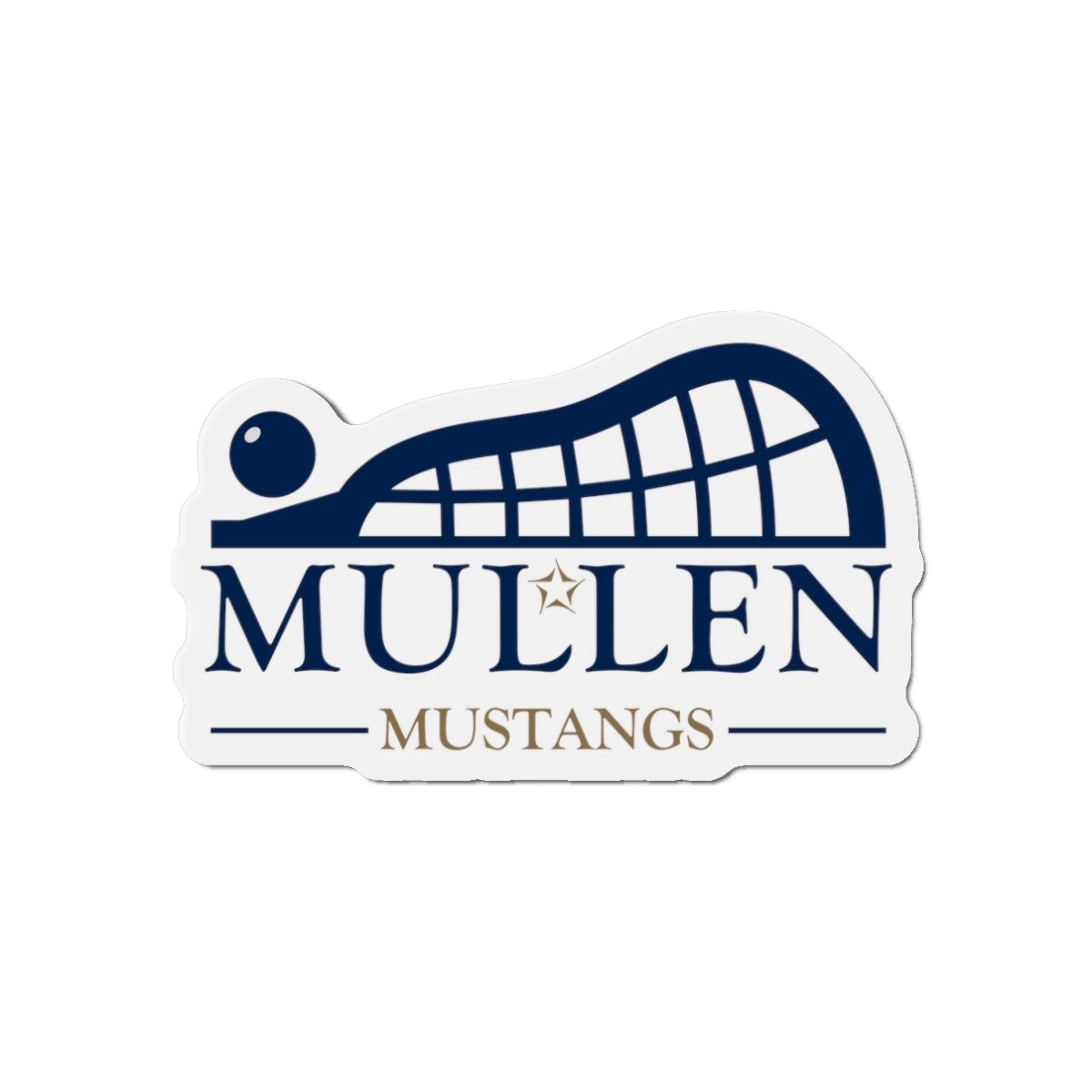 Mullen Lacrosse Die-Cut Magnet