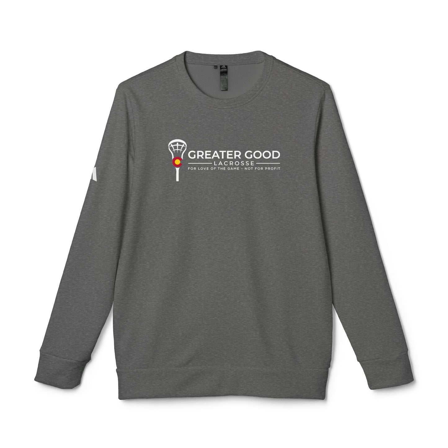Adult Greater Good Lacrosse Adidas Fleece Crewneck Sweatshirt