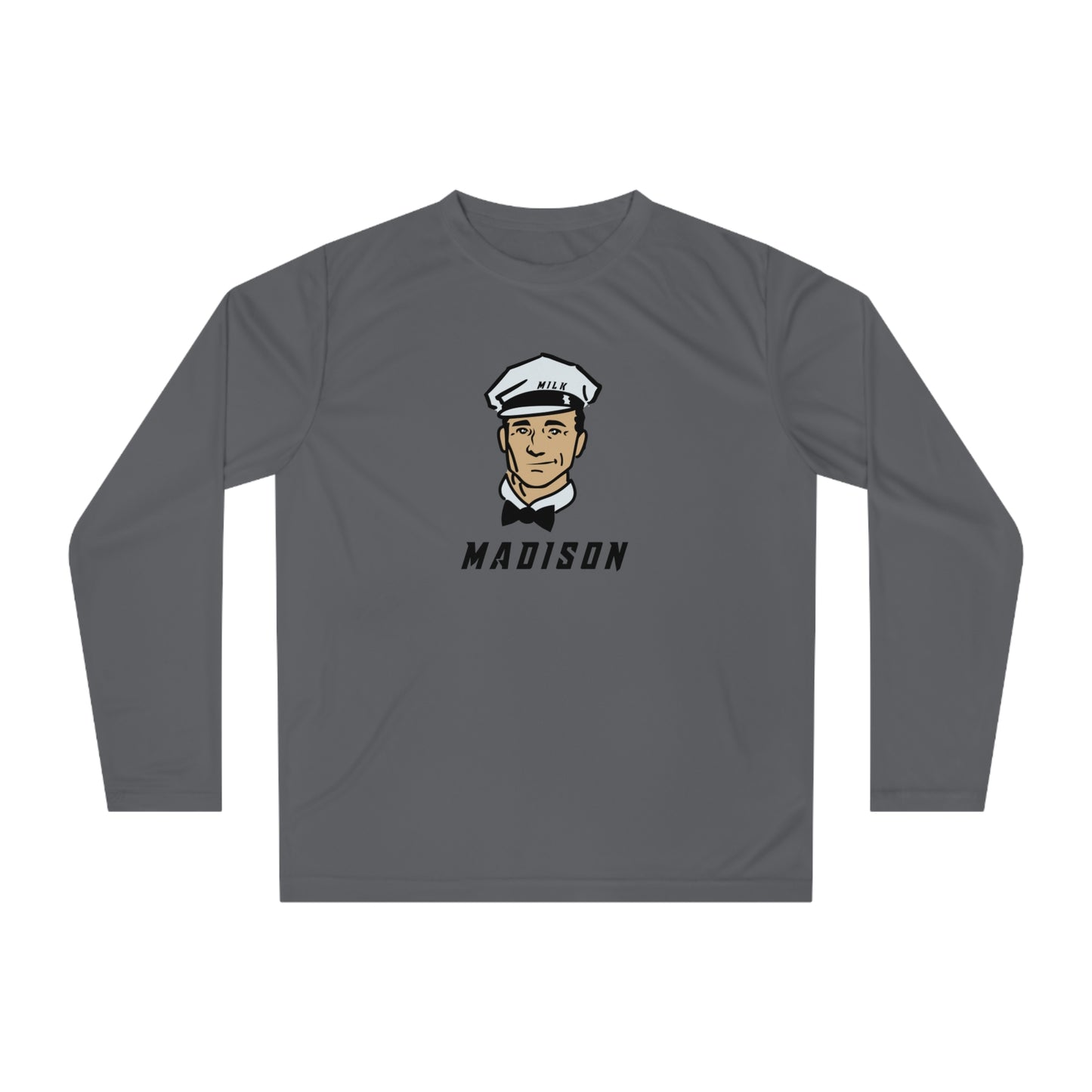 Adult Madison Milkmen Team 365 Performance Long Sleeve Shirt
