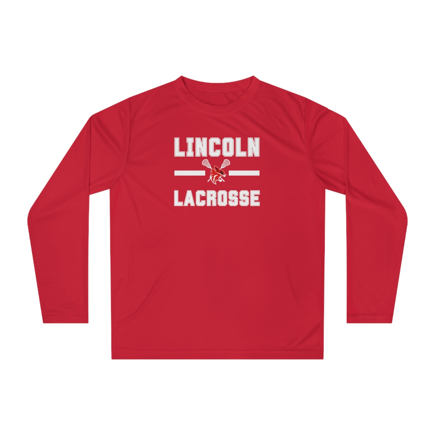 Adult Lincoln High School Team 365 Performance Long Sleeve Shirt