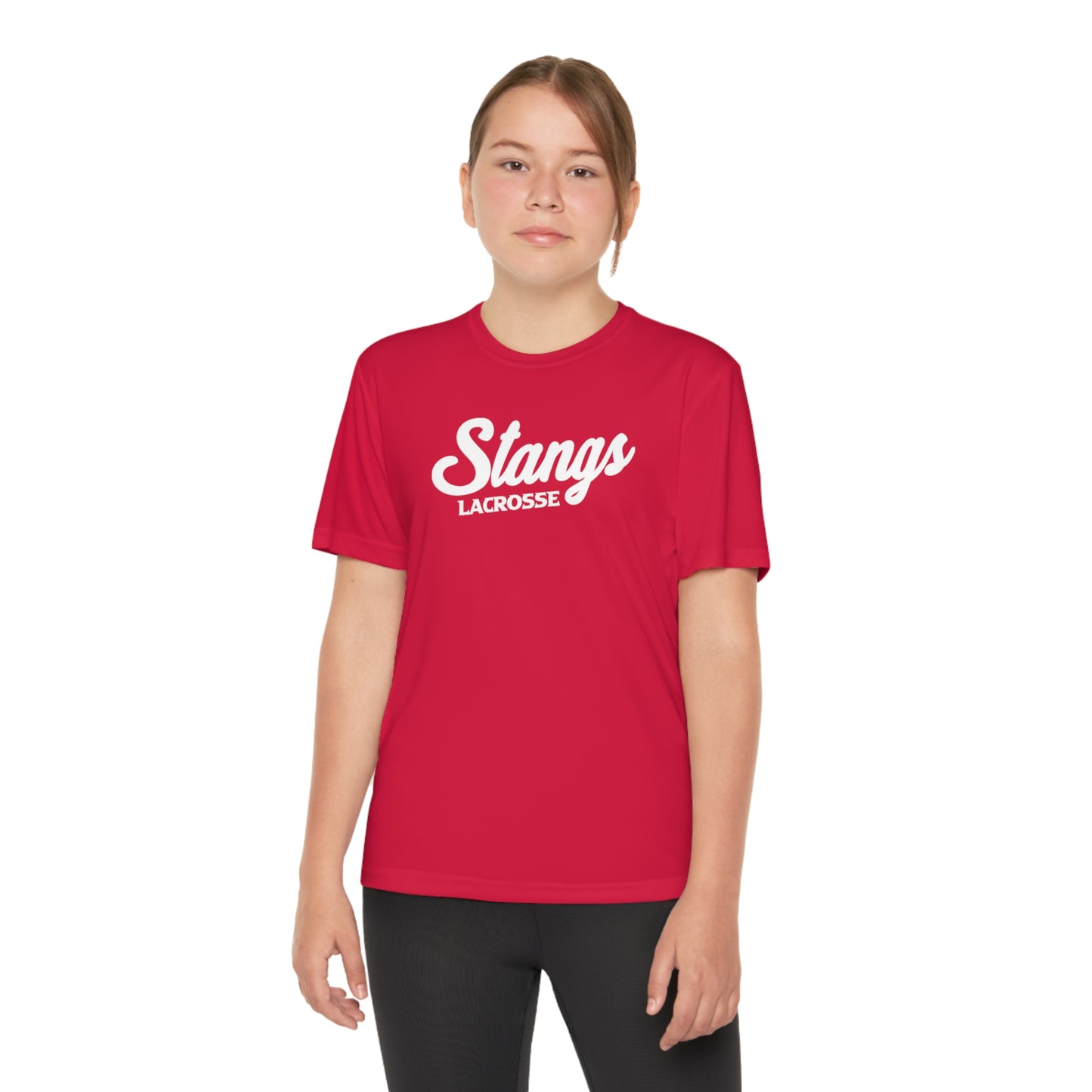 Youth Stangs Lacrosse Club Sport-Tek Performance Tee