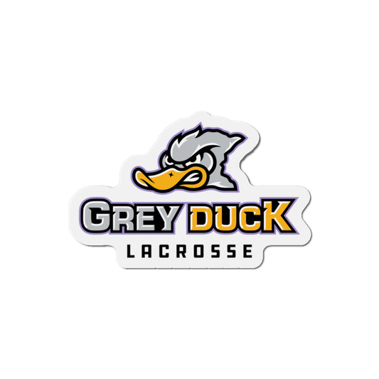 Grey Duck Lacrosse Die-Cut Magnet