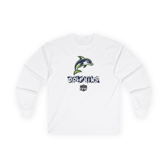 Adult Dolphins Gildan Ultra Cotton Long Sleeve