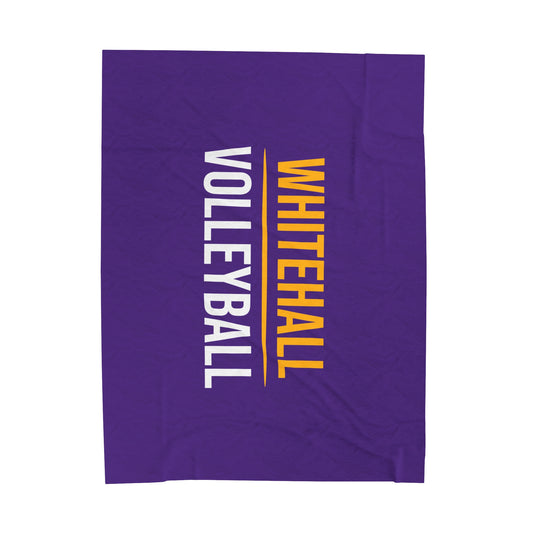 Whitehall Volleyball Velveteen Plush Blanket (60" x 80")