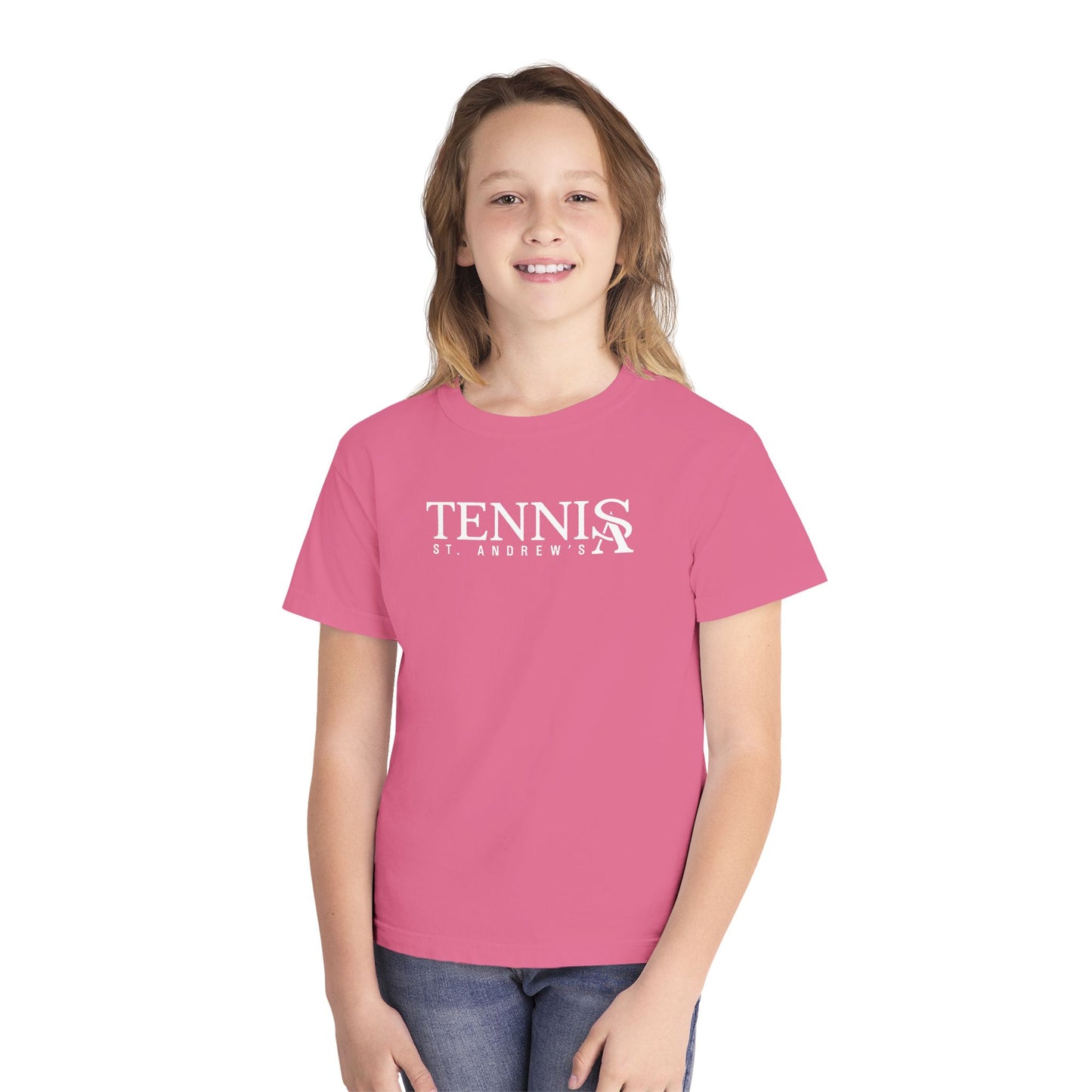 Youth Saints Tennis Comfort Colors Garment Dyed T-Shirt